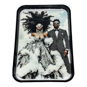NORE’S NOVELTIES Handcrafted Decorative Serving/ Vanity Tray “BLISS”